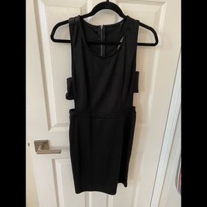 Black sexy cut out dress